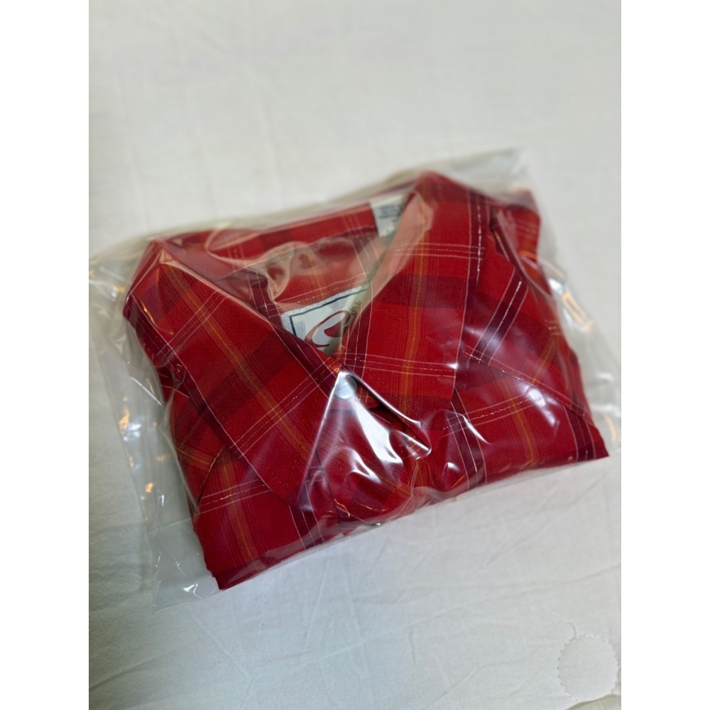 Vtg ROPER Red Plaid Pearl Snap Western Shirt~Womens M~Sleeveless Cowgirl Rodeo - Picture 14 of 14